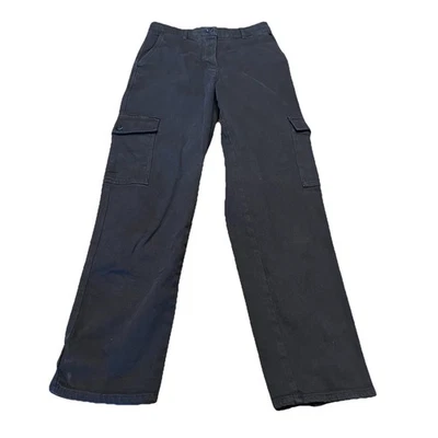 Pantalones cargo Wilfred Free modernos para mujer cintura alta utilitarios botones al tobillo talla 4 Foto 1 de 4