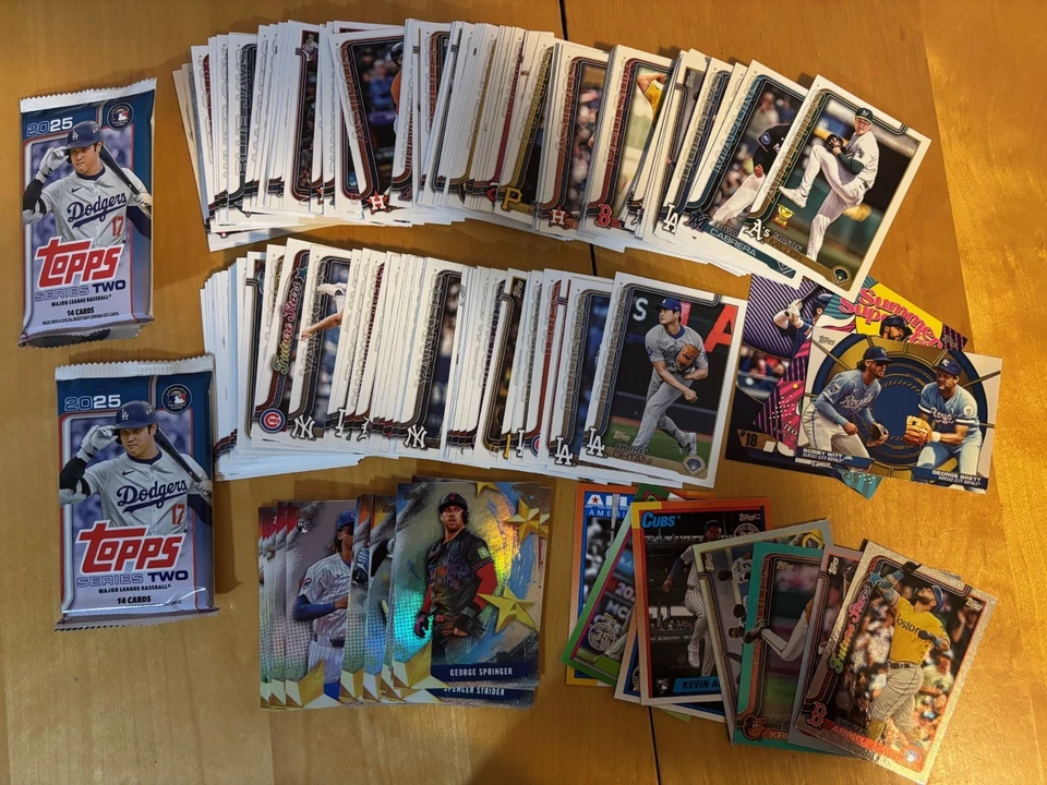 Topps serie 2 2025, compra 4 y obtén 2 gratis, base e insertos, tú eliges, béisbol MLB Foto 1 de 1