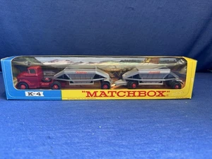 Matchbox Lesney King Size K4 GMC Tractor & Fruehauf Hoppers - Picture 1 of 7