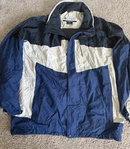 Vintage Columbia Sportswear Company Jacket Mens XXL Color Block Yellow Blue 90s - Picture 1 of 4