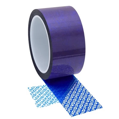 Tamper Evident Security Tape,Tamper Tape Blue,Transfer Tamper Proof Security Voi - Image 1 of 4