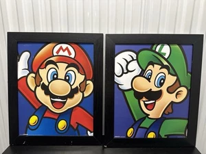 Super Mario and Luigi Framed Art 19.5”X 23.5” - Picture 1 of 15