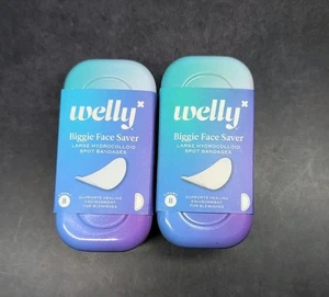 2 PACK Welly Biggie Face Savers Large Hydrocolloid Spot Bandages 8 Ct - Picture 1 of 13