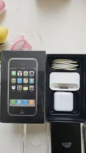 Iphone 1st Generation 8GB Good Condition 12 ICON BOX RARE At&t Collectible Phone - Picture 1 of 9