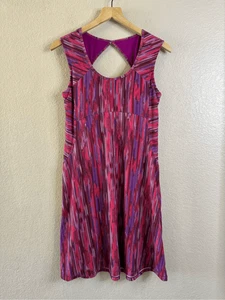 Prana sportliches Sport Tank Kleid Damen klein lila Spacedye Calico integrierter BH - Bild 1 von 11