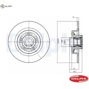 2x BRAKE DISC BG9027RS FOR RENAULT M9R763/762/760 2.0L G9T600/702/606/607 2.2L - Picture 1 of 9