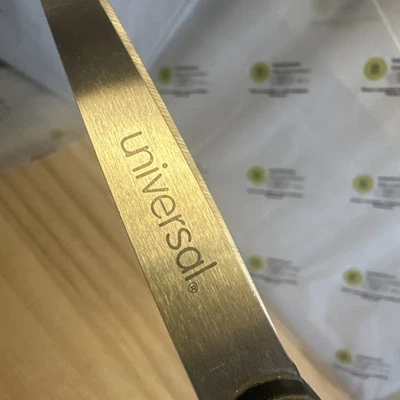 universal 8” (3.75” Blades) UNV92009 Black Handled Scissors All Purpose Shears - Image 1 of 4