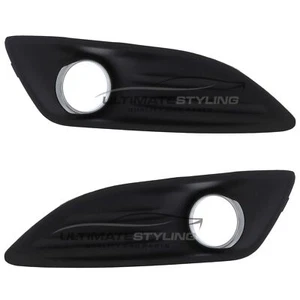 Ford Fiesta Mk7 2012-2018 Front Fog Lamp Surrounds Black 1 Pair Left & Right - Picture 1 of 24
