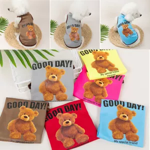 Dog Clothes Printed Puppy Cat Pet Vest T Shirt Tank For Small Dogs Chihuahua # 。 - Picture 1 of 18