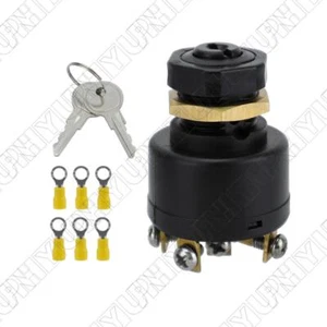 1x Interruptor de encendido 12V 12A con 6 terminales y 2 llaves para barcos motores fueraborda - Imagen 1 de 11