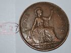 1938 Great Britain 1 Penny George VI UK Coin KM# 845 Lot #S27