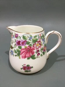 Crown Staffordshire Bone China “ Thousand Flowers “ Milk Jug - Picture 1 of 5