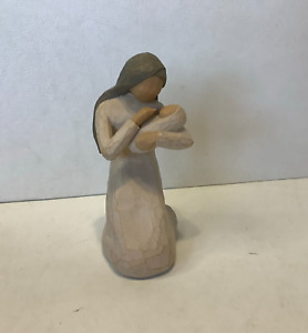 1999 Demdaco Willow Tree Mary Holding Baby Jesus Replacement Nativity Figure 6"