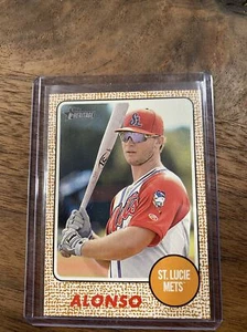 2017 Topps Heritage Minors Pete Alonso NO NAME VARIANT - Picture 1 of 2