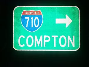 Compton Interstate 710 California Route Straßenschild, Los Angeles, Hollywood, LA - Bild 1 von 12