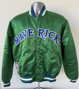 Vtg Starter Dallas Mavericks Satin Jacket Men’s Large 80s 90s - Picture 1 of 17