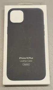 Neu Offizielle Original Zubehör Hersteller Apple iPhone 14 PLUS Ledertasche mit MagSafe - SCHWARZ - Bild 1 von 3