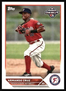 2023 Topps Pro Debut Armando Cruz #PD-91 Fredericksburg Nationals - Picture 1 of 2