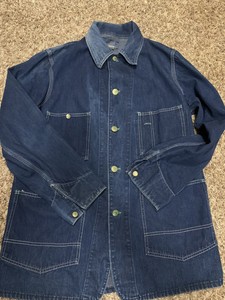 unlined denim chore coat
