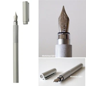 Muji Aluminium runder Füllfederhalter Made in Japan feiner Neu im Karton - Bild 1 von 12