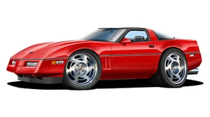 Calcomanía de pared C-4 Corvette 5,7 auto deportivo Chevy pegatina arte gráfico - Imagen 1 de 12