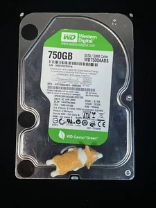 WD7500AADS WESTERN DIGITAL CAVIAR GREEN 750GB 5.4K 3G SATA 3.5" LFF HDD - Picture 1 of 3