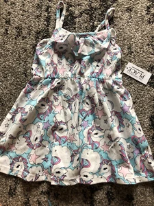 Toddler Girls Unicorn Dress 12-18 Months NWT - Picture 1 of 2
