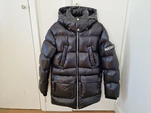 Mackage Kendrick Shiny Black Long Down Puffer Jacket Coat Size 36 - Picture 1 of 17