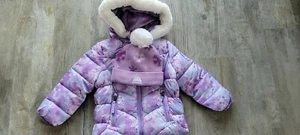 NUOVO SET GIACCA E CAPPELLO INVERNALE SNOZU CAPPOTTO INVERNALE BAMBINA 4 CON CAPPUCCIO FODERATO IN PILE - Foto 1 di 12
