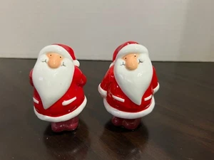 Department 56 Santa salt and pepper Shakers S&P Christmas Made in the USA #3093 - Picture 1 of 5