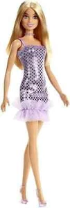Barbie Puppe im lila gepunkteten Kleid - Bild 1 von 4