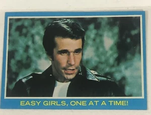 Happy Days Vintage Trading Card 1976 #7 Henry Winkler The Fonz Fonzie - Picture 1 of 2