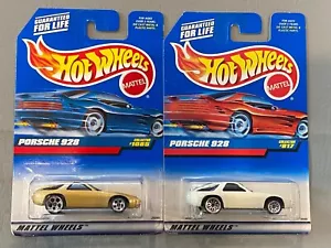 2er Set Hot Wheels Porsche 928 1997 & 1998 Blue Card #'s 817 1085 - Bild 1 von 3