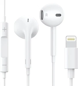 Apple Earpods - iPhone 14 13 12 Lightning Cable OEM Earbud Headphones Wired - Zdjęcie 1 z 2