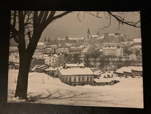 Krakow Poland Widok View Royal Castle & Town RPPC Vintage Postcard - Picture 1 of 3