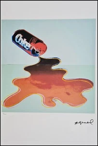 ANDY WARHOL * Coca-Cola nueva * 57 cm x 38 cm * Litografía firmada * limitada # 72/100 - Imagen 1 de 12