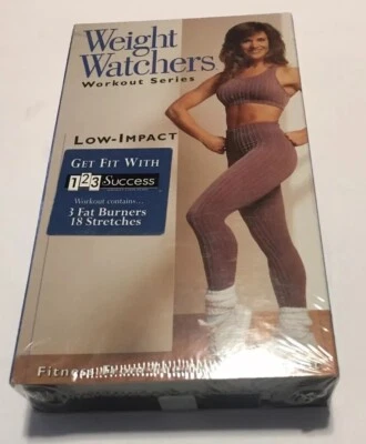 1995 Weight Watchers VHS Tape Workout Series "Low-Impact Aerobics" New Old St Foto 1 de 4