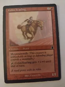 MTG Magic The Gathering Card Colos Yearling Creature Beast Red Urza's Destiny - Picture 1 of 2