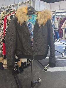 WOMENS AL WISSAM LEATHER JACKET SIZE XL - Picture 1 of 7