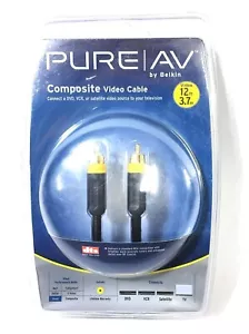 Belkin AV21200-12 Pure AV Composite Video Cable 12ft/3.6m (New) - Picture 1 of 3