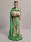 Vtg Holland Mold Shepherd W/Lamb Nativity Figurine Standing Ceramic Replacement