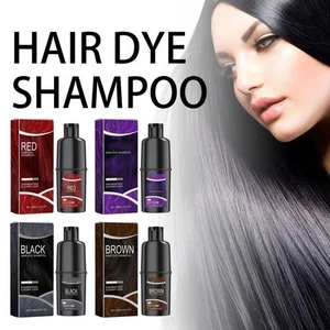 3-In1 Dye Hair Colorin Herbal Black Dew Shampoo Black Hair 100ml# Dye 9CE0 - Picture 1 of 14