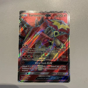 Pokémon TCG Turtonator GX Guardians Rising Holo Full Art Ultra Rare Card 131/145 - Picture 1 of 2