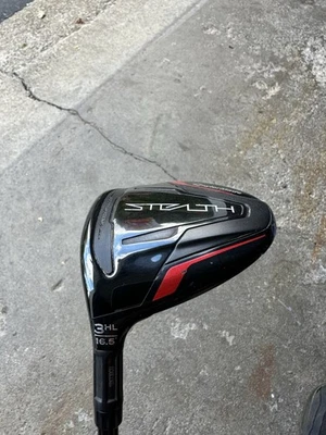 TaylorMade Stealth 3HL Fairway Wood 16.5* Ventus Black Red Left Handed - Image 1 of 4