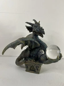 Franklin Mint Dragon of Destiny Kristallkugel Künstler Peter Dutkin Skulptur - Bild 1 von 5
