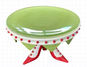 Dept 56 Patience Brewster Krinkles Scarpe Tacco Alto Torta Stand Natale LEGGI - Foto 1 di 19