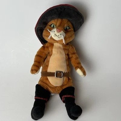 TY Beanie Baby 2007 Gato con Botas Shrek el Tercer Gato Peluche 8” Muñeca Juguete Foto 1 de 4