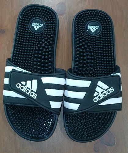 Adidas Sandali Uomo 7 Adissage Slide Nero Comodi Punta Aperta Casual Ballerine 078260