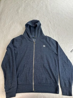 DC Full Zip Blue Hoodie Mens Size XL - Image 1 of 4