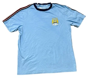 Manchester City Football Club MCFC Fußball Retro Taping Tee Shirt Large T-Shirt - Bild 1 von 12